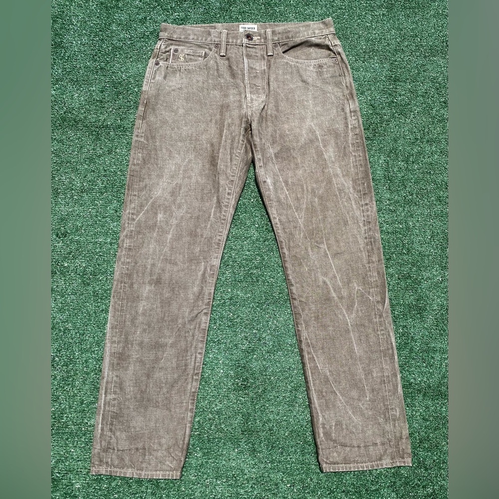Todd Snyder Japanese Selvedge Button Fly Washed Whiskey Slim Fit Jeans Men’s 31